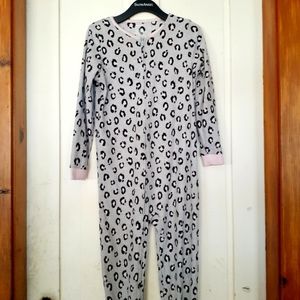 Leopard Print Footie Pajamas